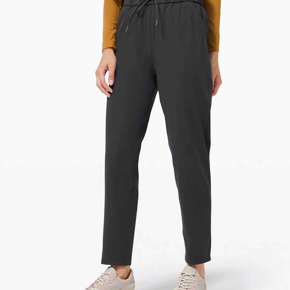 On the Fly Pant in Grey.